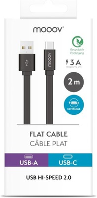 Kabel USB-A/USB-C 2 metry, iPhone, Galaxy, Note
