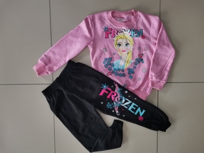 KOMPLET dziewczęcy KRAINA LODU FROZEN ELSA 3-4 lata 98/104