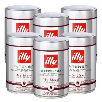 Kawa ziarnista illy Espresso Intenso Dark 6x250g