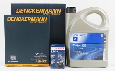 Набор фильтры+ масло gm 5w30 opel insignia 2.0cdti фото №1