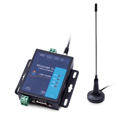 USR-LG206-L-P LoRa 433 MHz RS232 / RS485 Converter