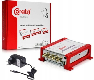 MULTISWITCH CORAB 5/8 SMART LINE z Zasilaczem