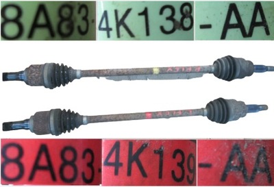 Ford flex 08- 3.5 привідний вал задня задня ліва права фото №1