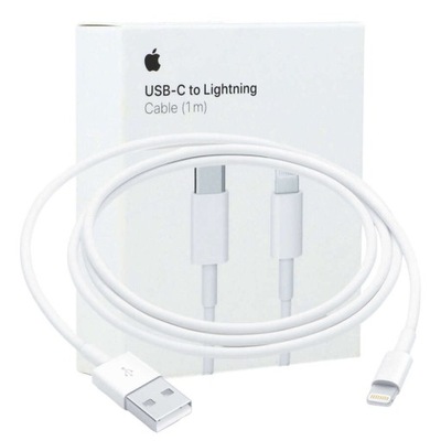 KABEL USB-C LIGHTNING DO IPHONE 6 7 8 X XS BOX 1M