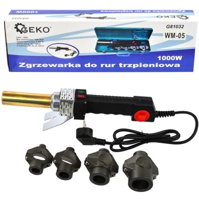 ZGRZEWARKA TRZPIENIOWA DOCZOŁOWA DO RUR PP 16-32mm WALIZKA