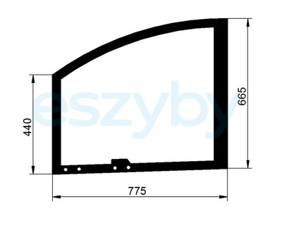 szyba CAT TH210 TH215 Claas Targo C40 C50 drzwi gó