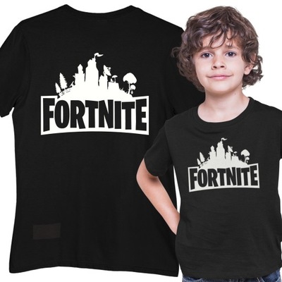 T-SHIRT KOSZULKA DZIECIĘCA BAWEŁNIANA Z NADRUKIEM FORTNITE 152 158