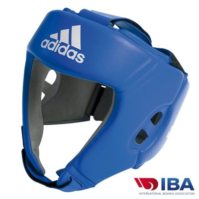 Kask bokserski adidas IBA S niebieski