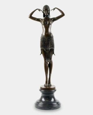 Tancerka Skarabeusza D.H. Chiparus Rzeźba z Brązu