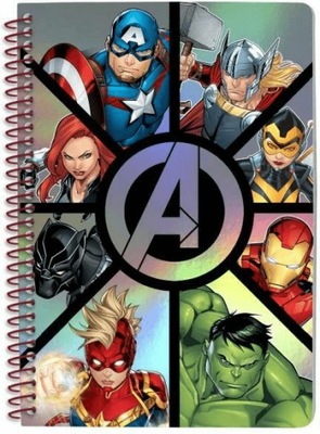 Notatnik A5 z metalizowaną okładką Avengers