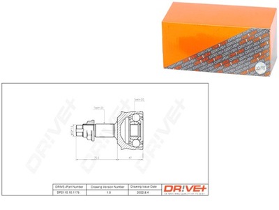 ШАРНИР ПОЛУОСИ ВНЕШНИЙ FIAT CINQUECEN TO 0 7 91- КОМПЛЕКТ DRIVE+