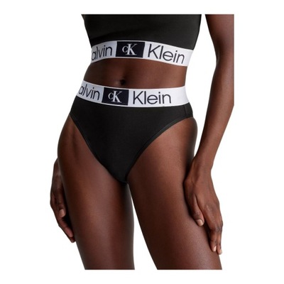 CALVIN KLEIN MAJTKI DAMSKIE TANGA CZARNE r.S