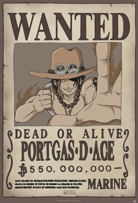 One Piece Wanted Ace - plakat 61x91,5 cm