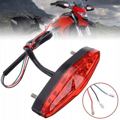 DIOPARA LUMINOSO LED MOTOCICLETA ATV LUZ PARTE TRASERA PARA CONDUCTOR FRENOS DL  