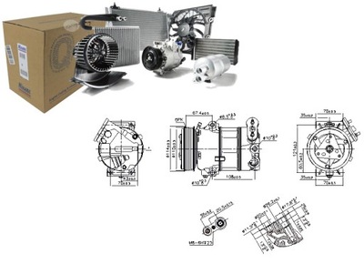 COMPRESOR DE ACONDICIONADOR FIAT 500L TIPO 1.3D 1.6 09.12- NISSENS  