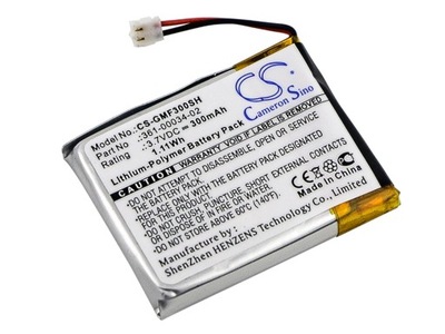Bateria CS-GMF300SH do Garmin 361-00034-02