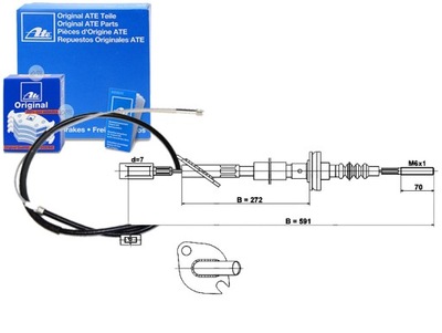 Трос сцепления fiat cinquecento seicento / 600 0.9 фото №1