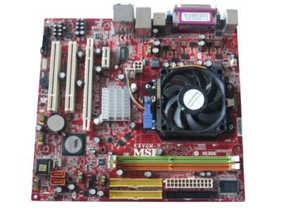 Płyta Główna MSI MS-7253 K9VGM-V AMD Sempron 3000+ AM2 / AM3 DDR2 Gwarancja