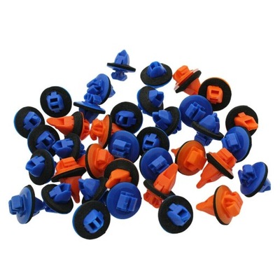 38 PIEZAS KLIPSY USTALAJACE 75397-35010 75495-35010 AZUL + COLOR NARANJA  