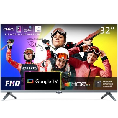 Telewizor CHiQ 32" Bezramkowy Smart Google TV FHD