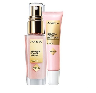 Avon Anew Renewal Serum Do Twarzy Krem Pod Oczy Z Protinolem Zestaw