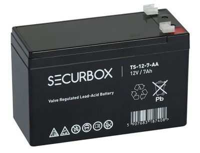 Batéria Securbox TS-12-7-AA (12V, 7.2Ah, AGM)