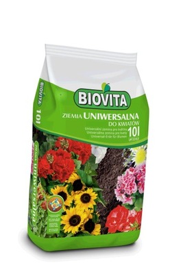 Ziemia uniwersalna do kwiatów 10 litrów pH 5,5-6,5