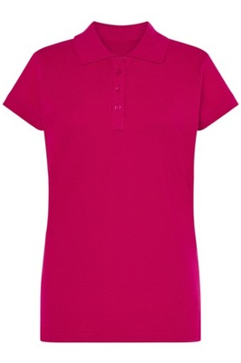 Koszulka polo damska fuksja roz.XL