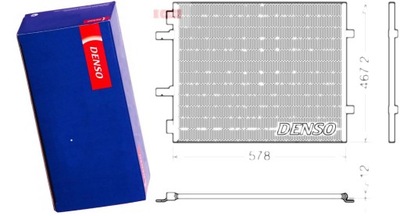 Радиатор кондиционера opel renault vivaro a 2.0 c фото №1