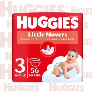 Pieluchy HUGGIES Ultra comfort Rozmiar 3 56szt.