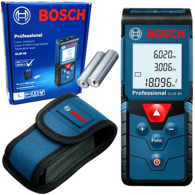 Dalmierz laserowy BOSCH GLM 40 0601072900 40m etui