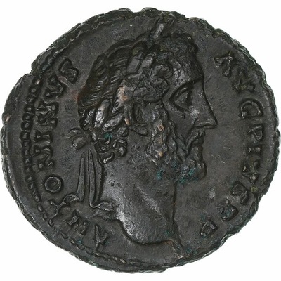 Antoninus Pius, As, 140-144, Rome, Brązowy, AU(55-