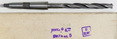 WIERTŁO DO METALU NWKC 8 DIN345 BAILDON BHH MK1 HS БЕЛЫЕ SREBRNE SZLIFOWANE