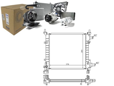Радіатор wody ford ka 1.0 i rb_ фото №1