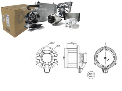 VENTILADOR SOPLADORES HYUNDAI ACCENT V CRETA SOLARIS KIA RIO IV 1.4 1.6  