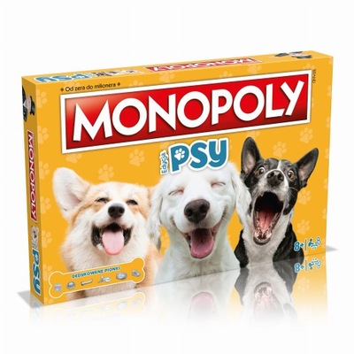 MONOPOLY Psy gra planszowa Winning Moves