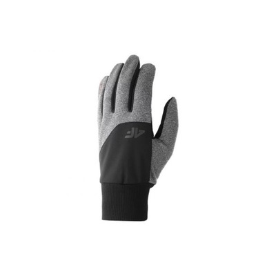 Rękawiczki 4F M H4Z22-REU003 szary melanż XS