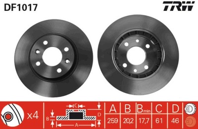 DISC BRAKE DF1017  