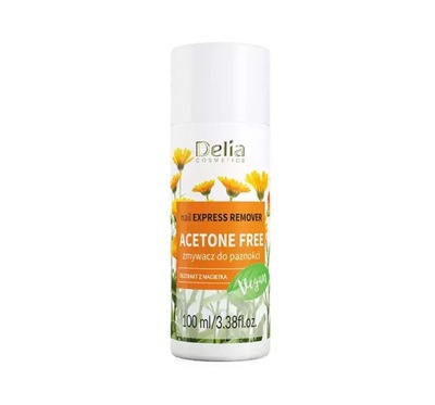 DELIA BEZACETONOWY ZMYWACZ DO PAZOKCI 100ML