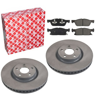 Febi тормозные диски+ тормозные колодки перед do ford galaxy mk3 s-max фото №1