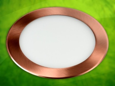 Panel LED okrągły Round 15W 230V mosiądz WW