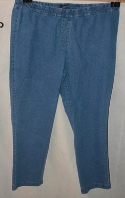 Elastyczne jeansy na gumce Mia Moda 54/56