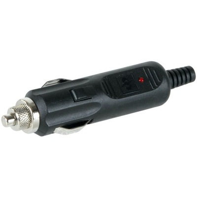 Штекер штекер euro 12/24v 5a запобіжник діод led фото №1