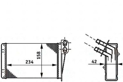 Отопитель renault clio 98- behr hella фото №1