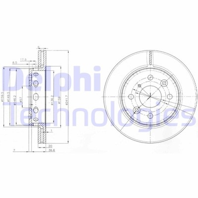 BG3074 DELPHI ДИСК ТОРМОЗНОЙ