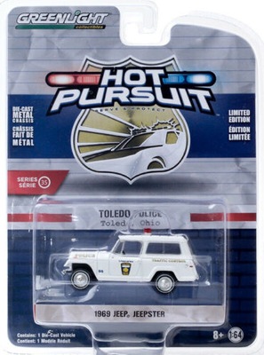 GREENLIGHT 1969 JEEP Jeepster Ohio Police 1:64