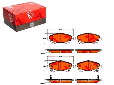 Тормозные колодки тормозные toyota перед verso 09- trw фото №1