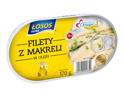 Filety z makreli w oleju Łosoś Ustka 170g