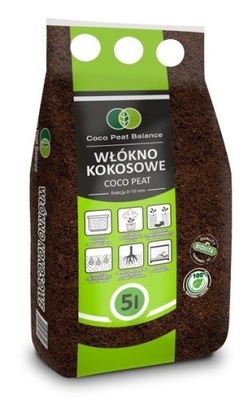 BIOVITA NATURALNE WŁÓKNO KOKOSOWE COCO PEAT 10MM 5L