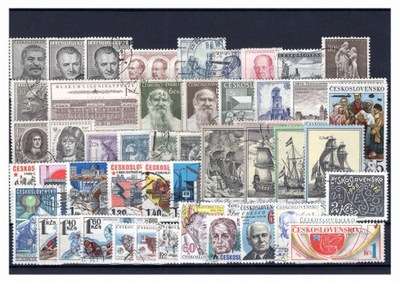 Pakiet Czechosłowacja 51 znaczków kasowane [112] na czarnej karcie